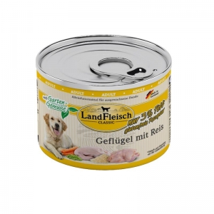 Landfleisch-Dog-Classic-Geflgel-mit-Reis--Gartengemse-extra-mager-195g